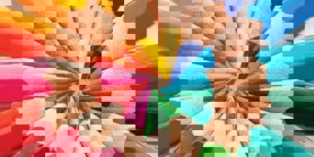 Farveblyanter i forskellige farver