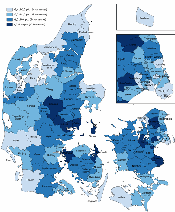 Figur 3. Lønmodtagerbeskæftigelsen fra 1. kvt. 2020 til 1. kvt. 2021