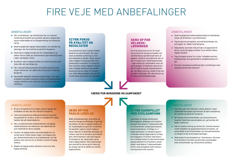 Figur: Fire veje med anbefalinger